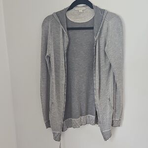 Banana Republic cotton knit zipper hoodie